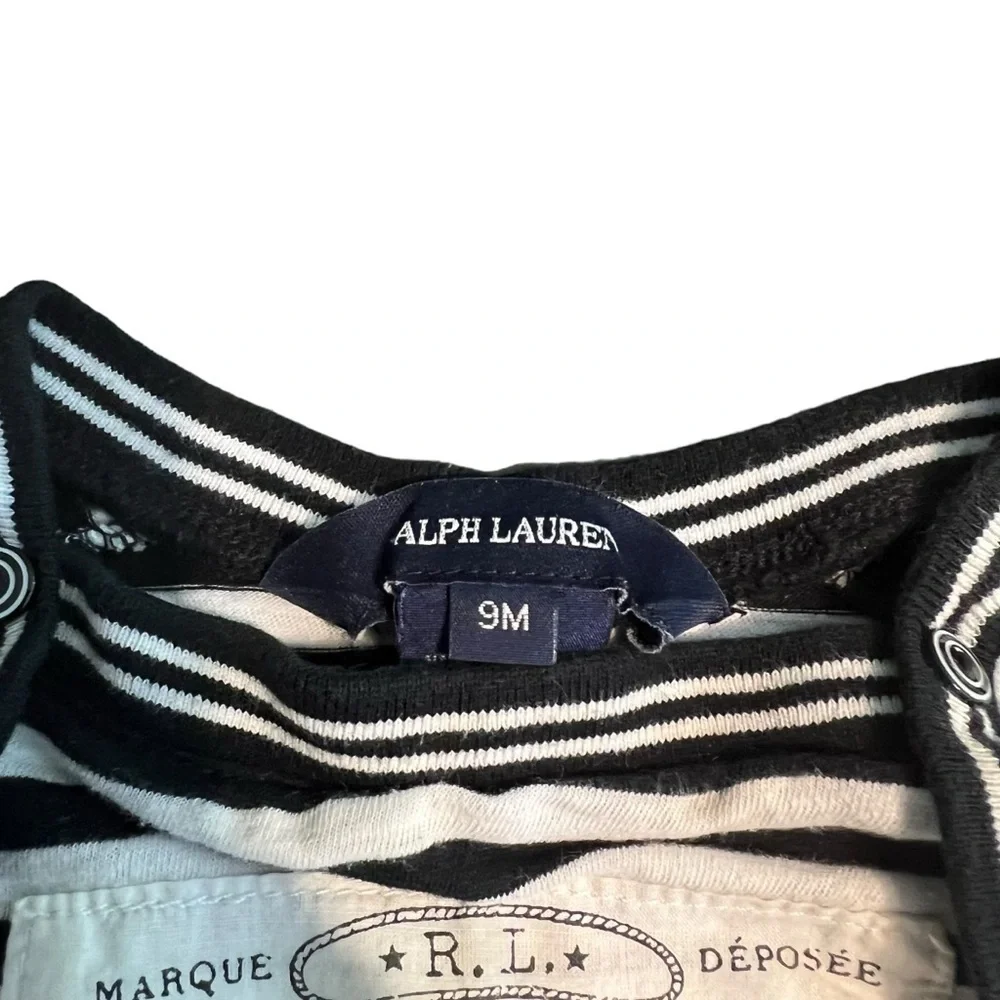 Ralph Lauren Nautical Sailing Stripe Longsleeve Shirt 9 months baby